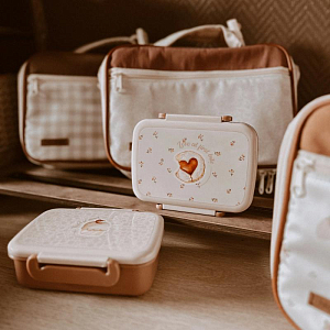 Ланч-бокс с разделителем Mrs. Ertha "Bouquet Silhouette", цветочный эскиз